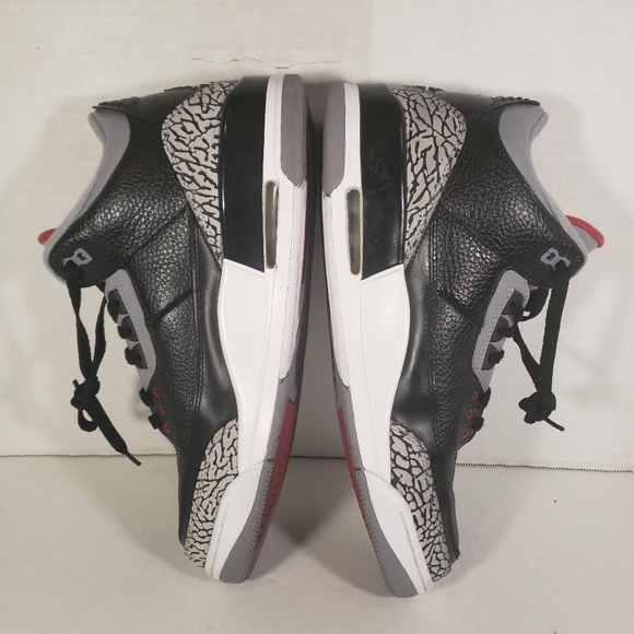 Men's Jordan 3 Retro Black Cement 2008 - Picture 5 of 9